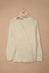 Strapped Cut Out Shoulder Turtleneck Sweater